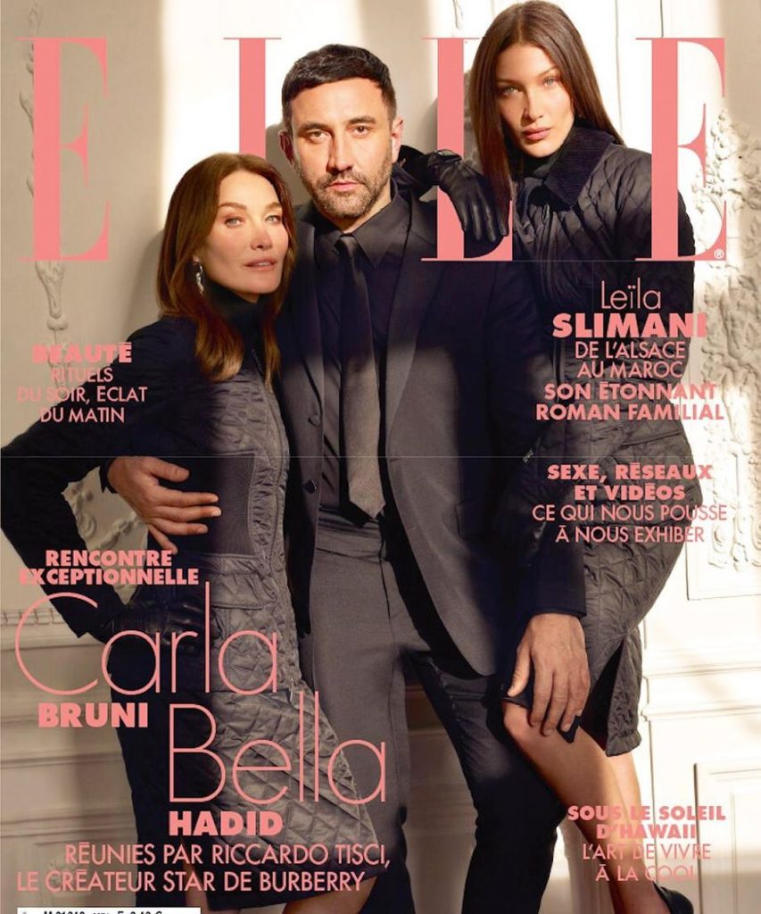 Белла Хадид, Риккардо Тиши и Карла Бруни: звезды модной индустрии на обложке французского ELLE
