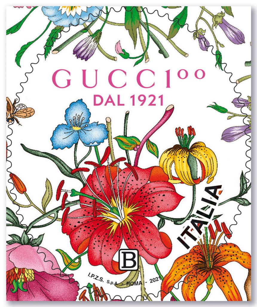 В честь своего 100-летия Gucci выпустили собственную почтовую марку
