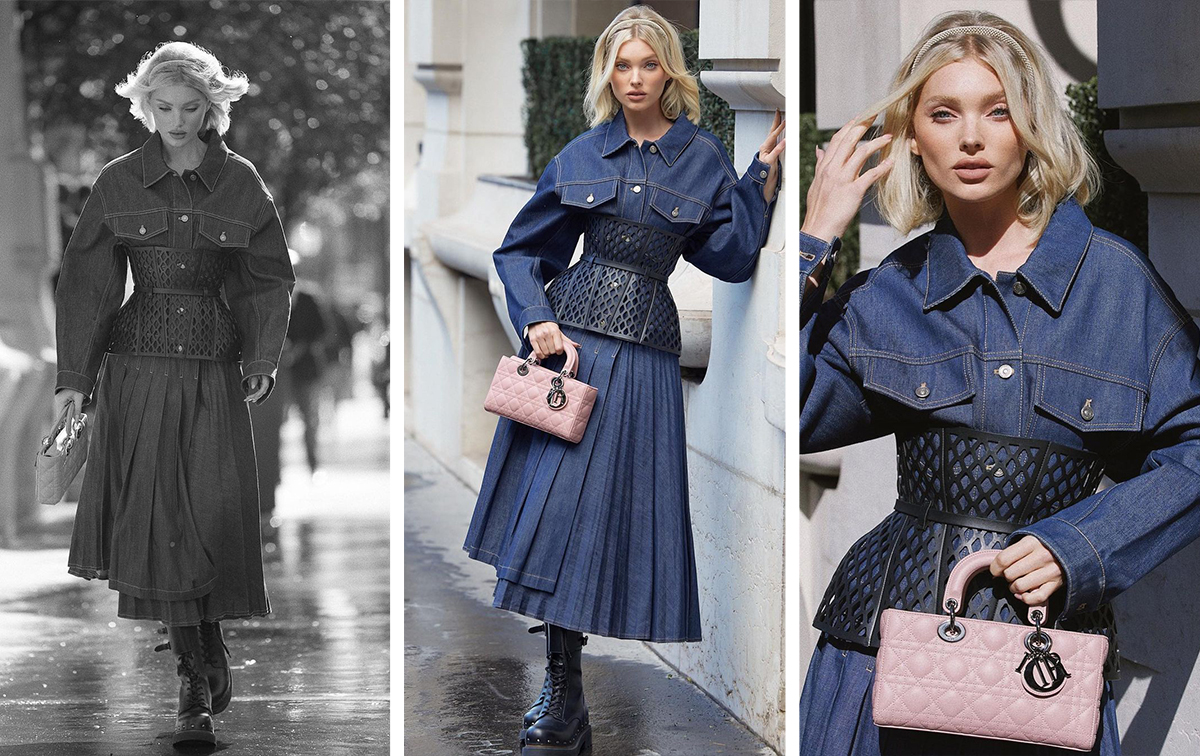 Женщины массово скупают джинсовое платье Эльзы Хоск на Неделе моды в Париже 2022