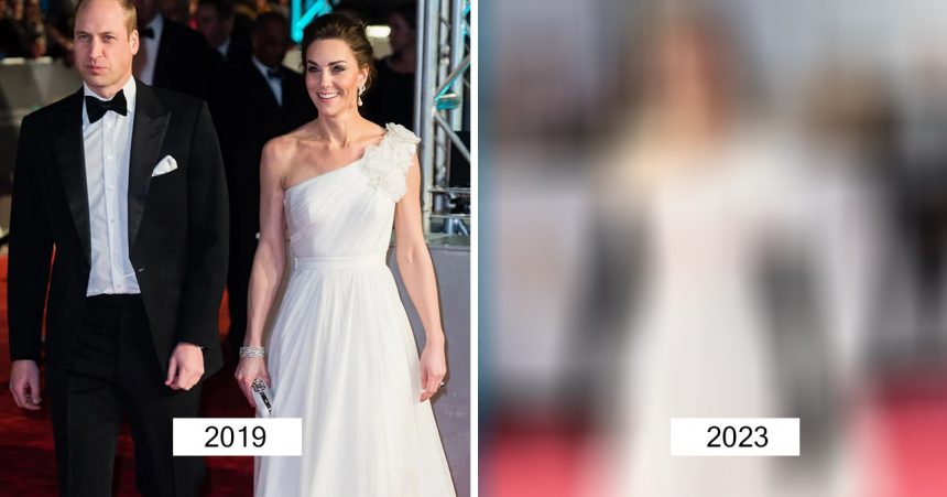 Кейт Миддлтон переделала старое платье и стала главным украшением BAFTA 2023