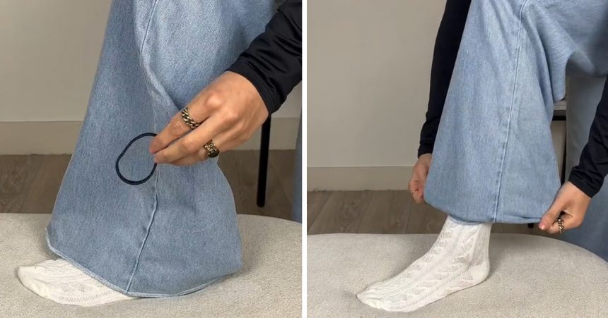 The Genius Hack That Prevents Your Jeans From Touching The Ground