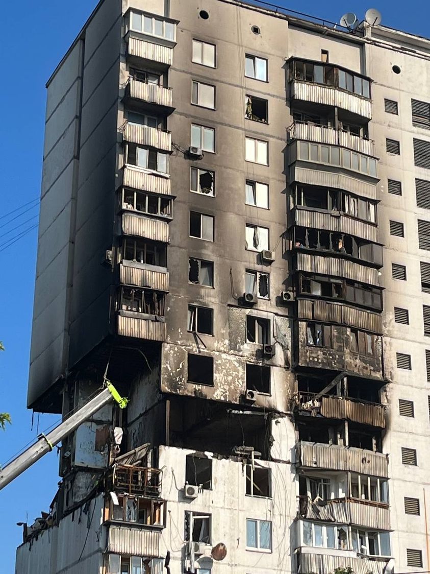 Взрыв в многоэтажке в Киеве