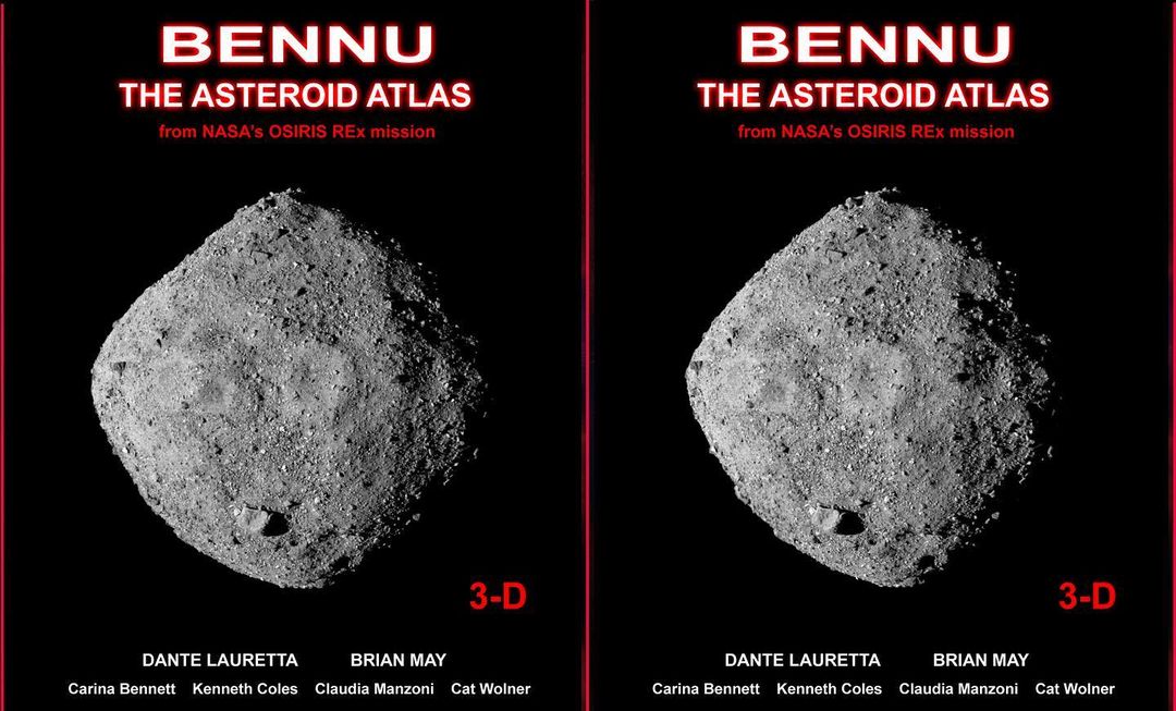 Стереоскопічні зображення астероїда Бенну