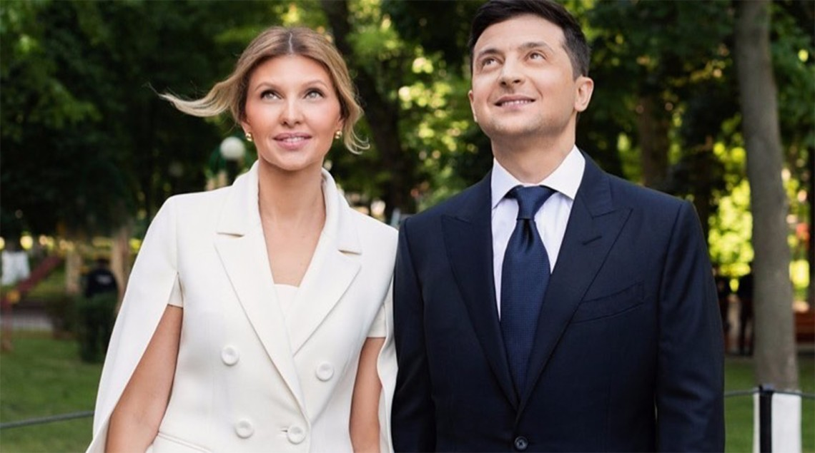 Володимир і Олена Зеленські святкують день свого весілля.