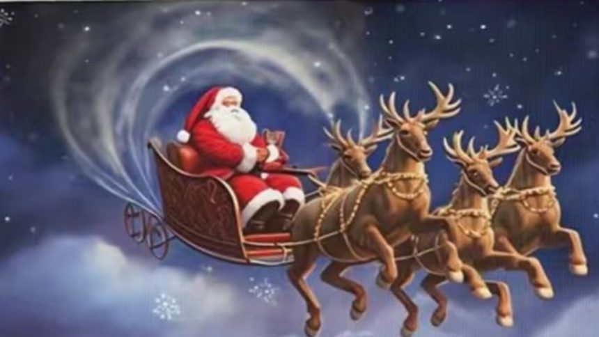 Санта-Клаус летить світом