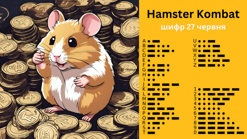 Щоденний шифр 27 червня Hamster Kombat: нова можливість отримати 1 млн.