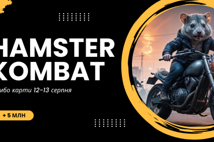 12-13 серпня купуємо нові комбо-карти в Hamster Kombat