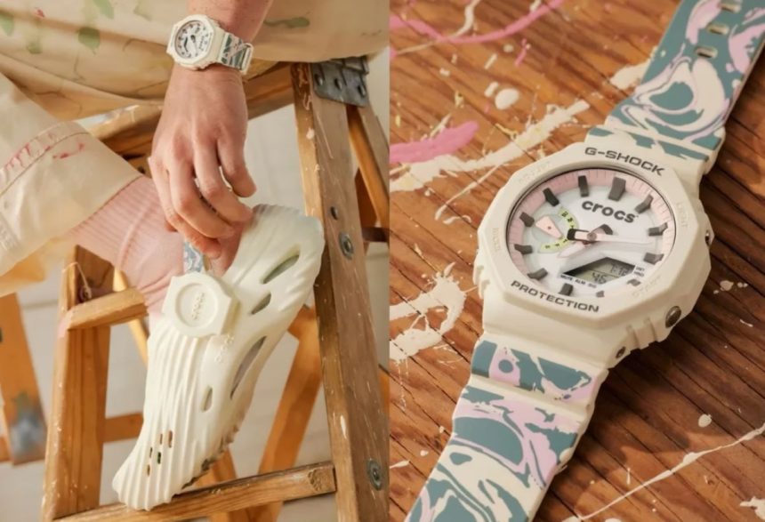 crocs, casio, годинник