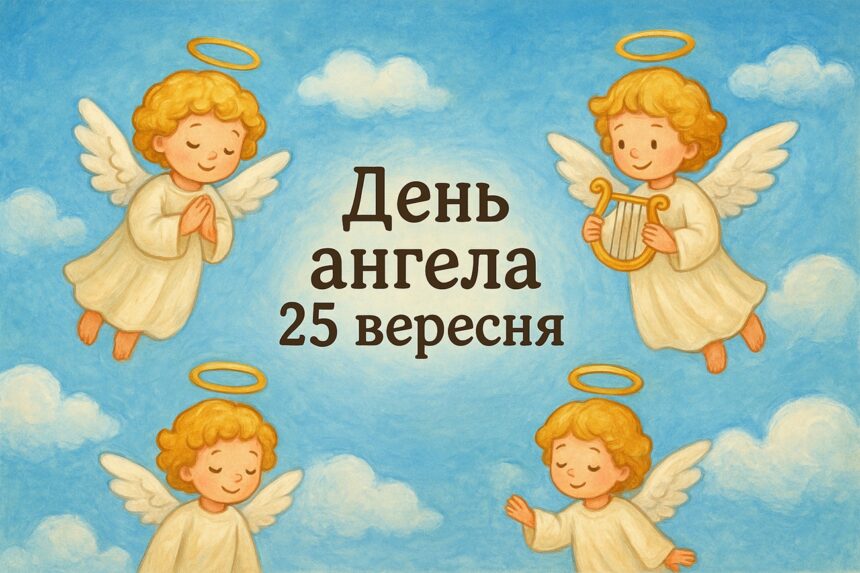 День ангела 25 вересня 2025: кого вітаємо та що означають ці імена