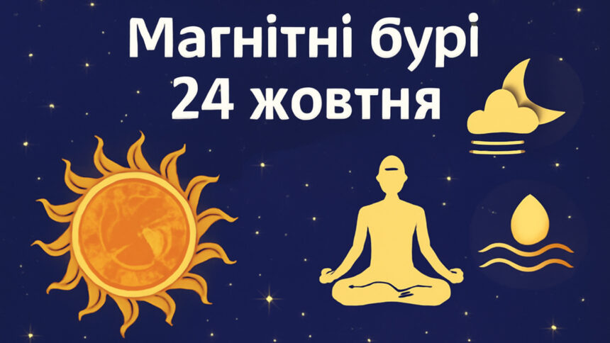 Магнітні бурі 24 жовтня