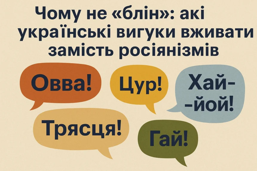 Чому не «блін»: які українські вигуки вживати замість росіянізмів