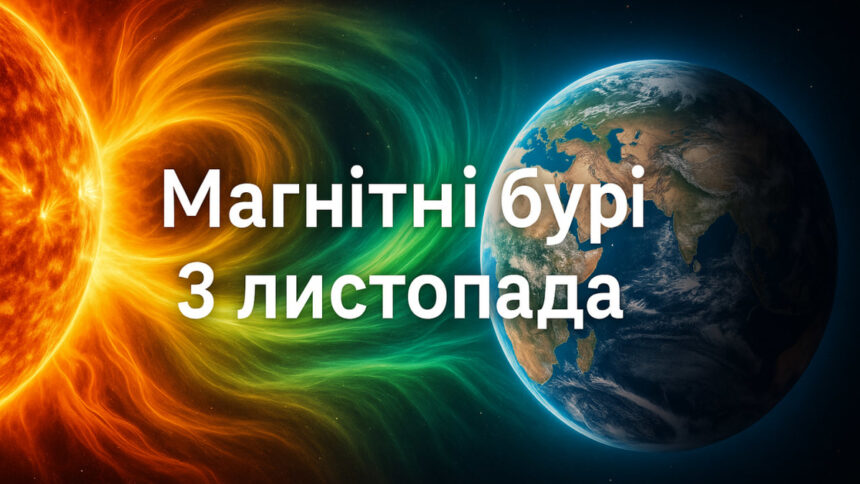 Магнітні бурі 3 листопада