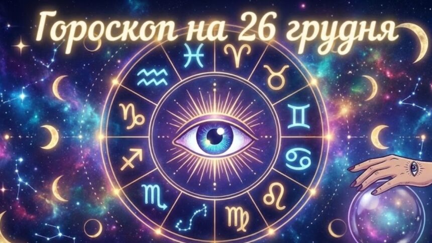 Гороскоп на 26 грудня 2025 для всіх знаків