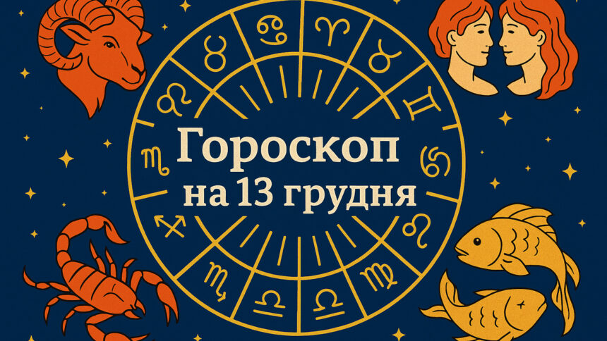 Гороскоп на 13 грудня