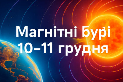 Магнітні бурі 10-11 грудня