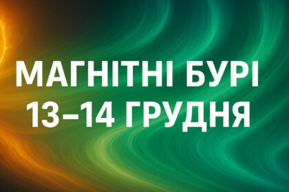 Магнітні бурі 13-14 грудня