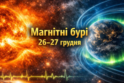 Магнітні бурі 26–27 грудня