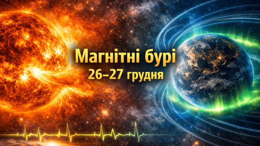 Магнітні бурі 26–27 грудня