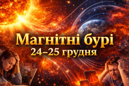 Магнітні бурі 24–25 грудня