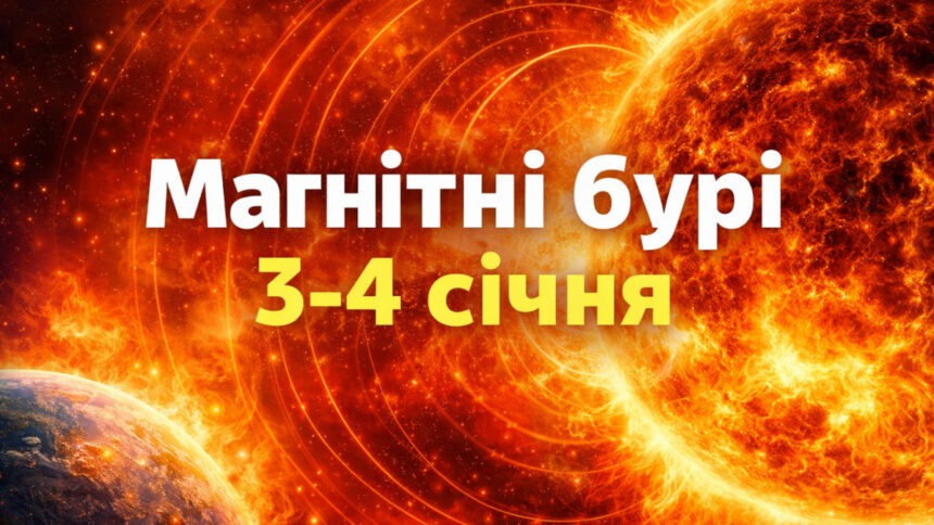 Магнітні бурі 3-4 січня