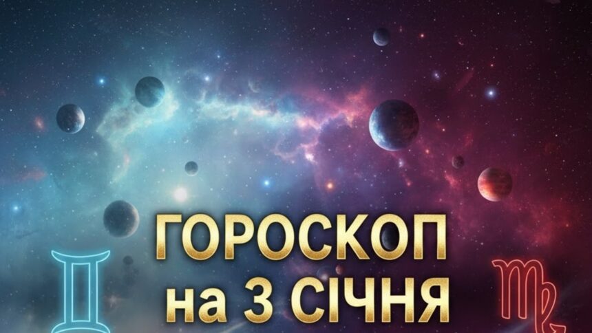 Гороскоп на 3 січня 2026