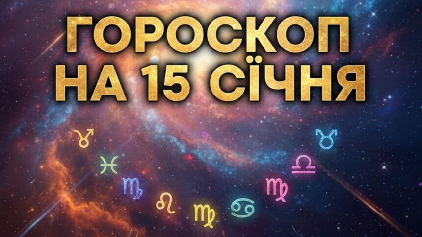 Гороскоп на 15 січня 2026