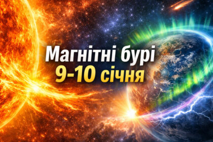 Магнітні бурі 9-10 січня 2026