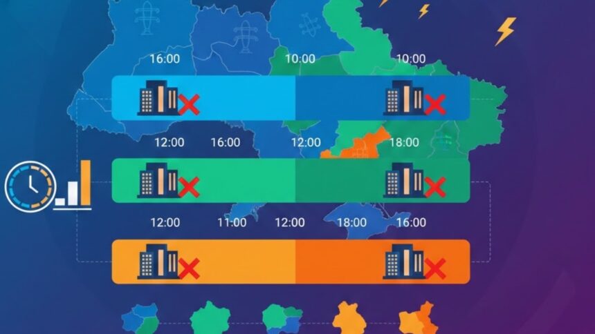 Графіки погодинних відключень електроенергії 2 січня на Полтавщині