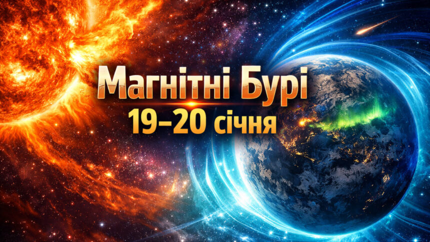 Магнітні бурі 19–20 січня 2026