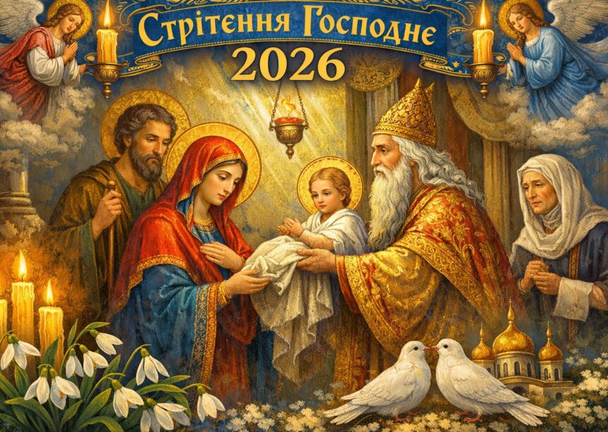Стрітення Господнє 2026 в Україні: картинки, листівки, побажання прозою та SMS