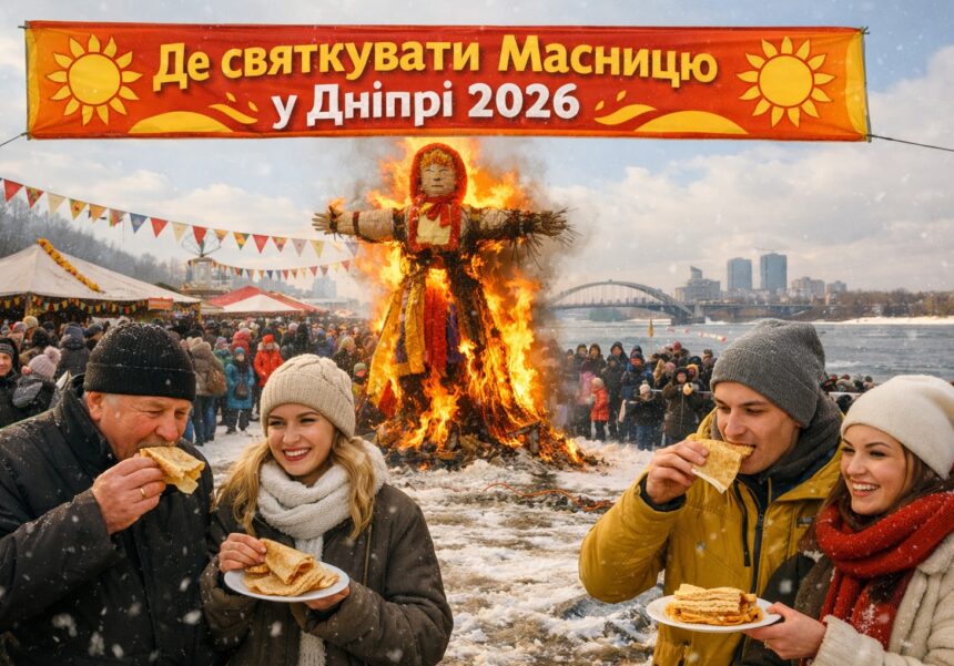 Масниця у Дніпрі 2026: куди піти, програма святкувань і топ локацій
