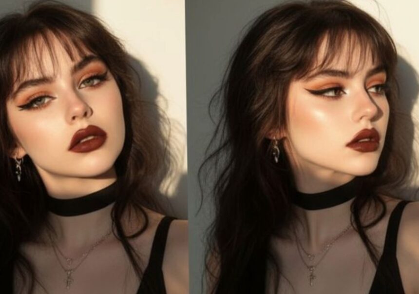 dark romance makeup, макіяж темний романтизм