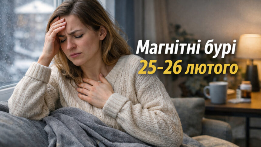Прогноз магнітних бур 25–26 лютого 2026