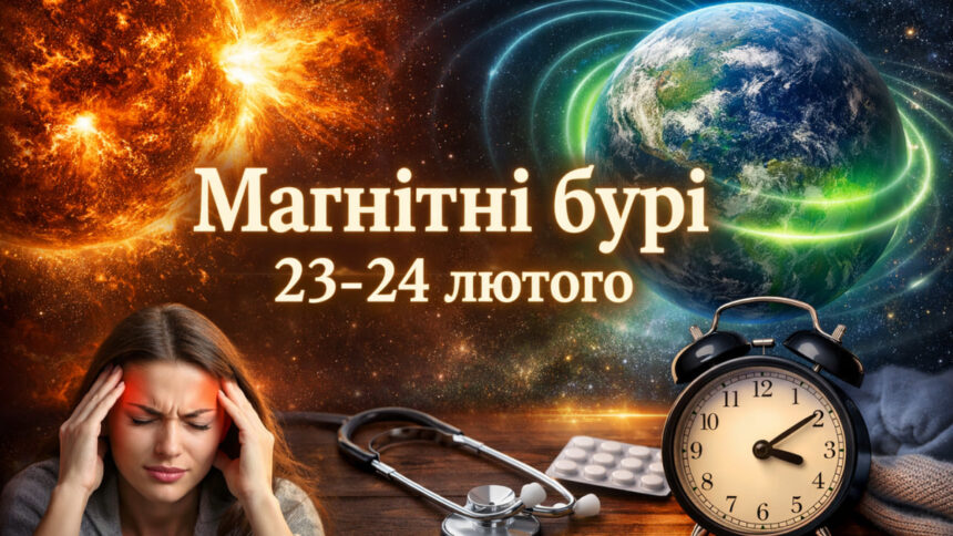 Магнітні бурі 23-24 лютого