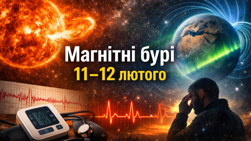 Прогноз магнітних бур на 11-12 лютого
