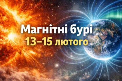 Прогноз магнітних бур на 13-15 лютого