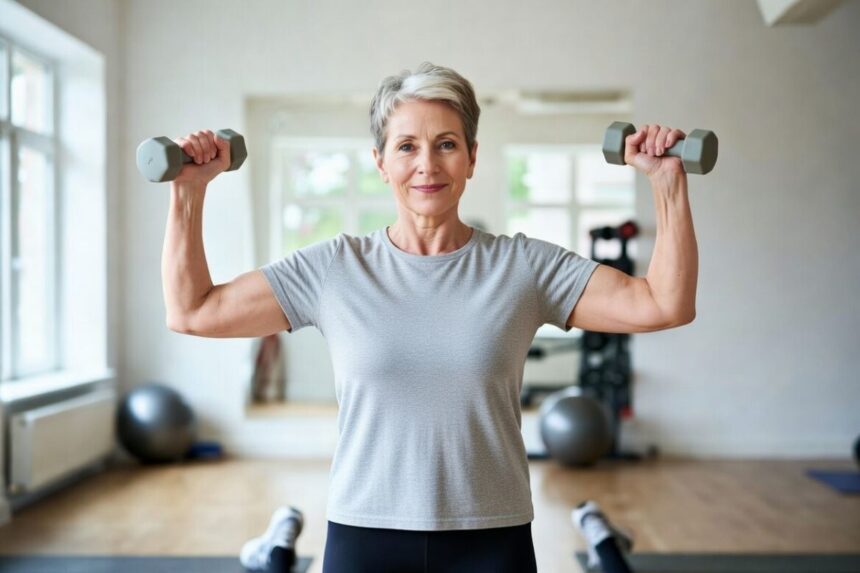 вправи для плеч, вправи для жінок 50+