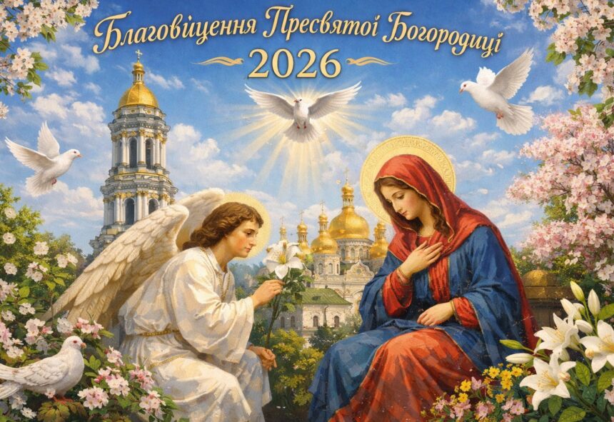Благовіщення Пресвятої Богородиці в Україні 2026: гарні картинки, листівки, побажання прозою та SMS