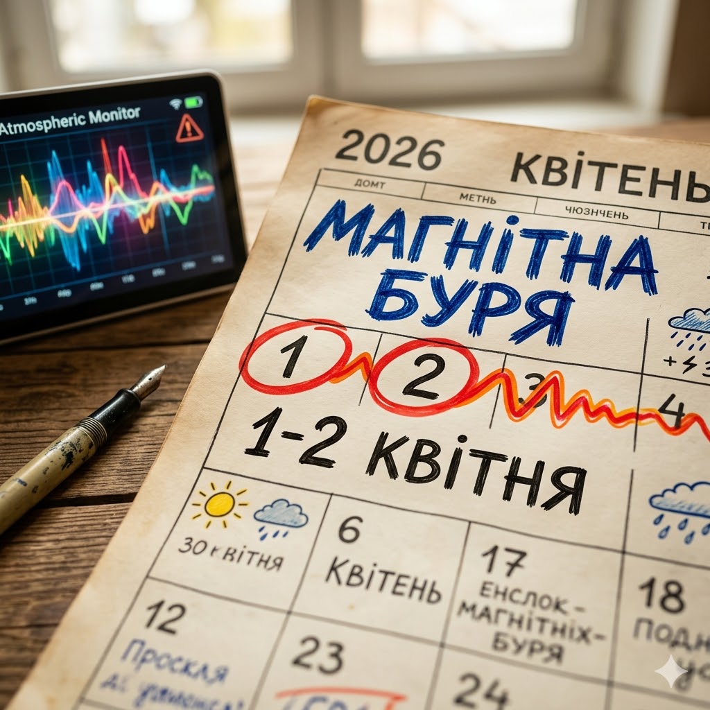 Магнітна буря 1–2 квітня