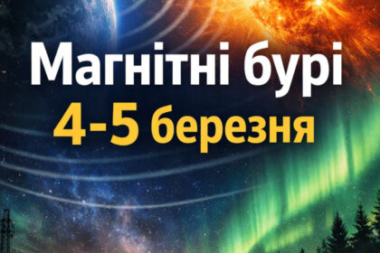 Магнітні бурі 4-5 березня 2026