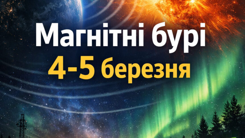 Магнітні бурі 4-5 березня 2026