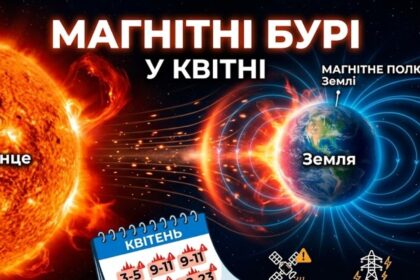 Магнітні бурі у квітні 2026