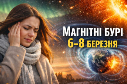 Магнітні бурі 6–8 березня 2026