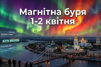 Магнітна буря 1–2 квітня 2026