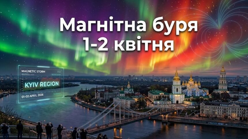 Магнітна буря 1–2 квітня 2026