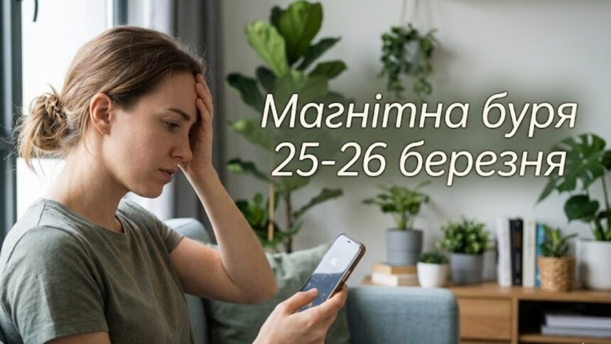 Магнітна буря 25-26 березня