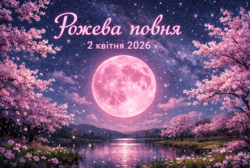 Рожева повня 2 квітня 2026: значення, астропрогноз та чого не можна робити в цей день