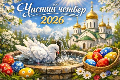 Чистий четвер в Україні 2026: теплі картинки, листівки, побажання прозою та SMS