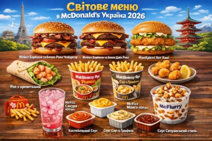 «Світове меню» в McDonald's Україна 2026: які новинки з'являться та скільки вони коштують