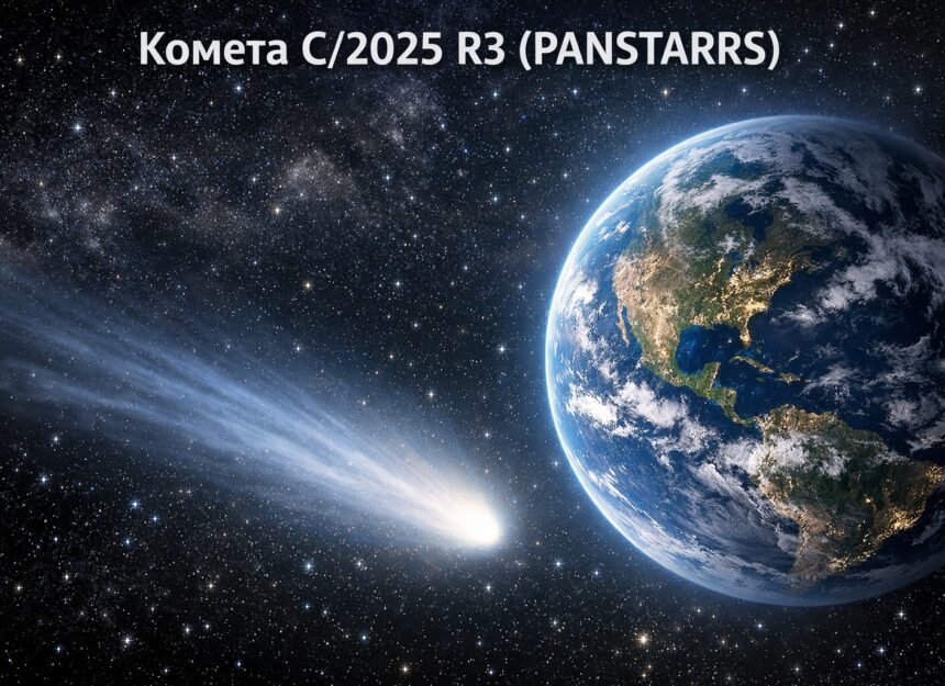 У небі з’явилася яскрава комета C/2025 R3: коли її можна побачити в Україні